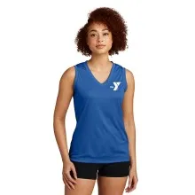 Ladies Sleeveless Competitor™ V-Neck Tee - Screen Print