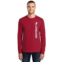 Adult Long Sleeve GUARD Tee Shirt - 100% Cotton 5.4  oz 
