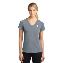  Ladies Ultimate (Feels Like Cotton) Performance V-Neck - Screen Print
